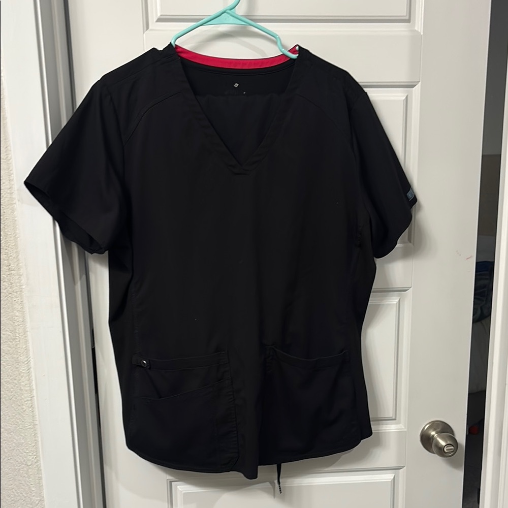 Med Coture Black stretch top and Jogger Pants set